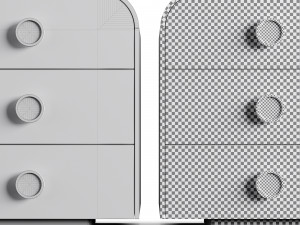 WestElm Sarah Sherman Samuel Knob Dresser 3D Model