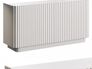 Truffle White Credenza Modelo 3D