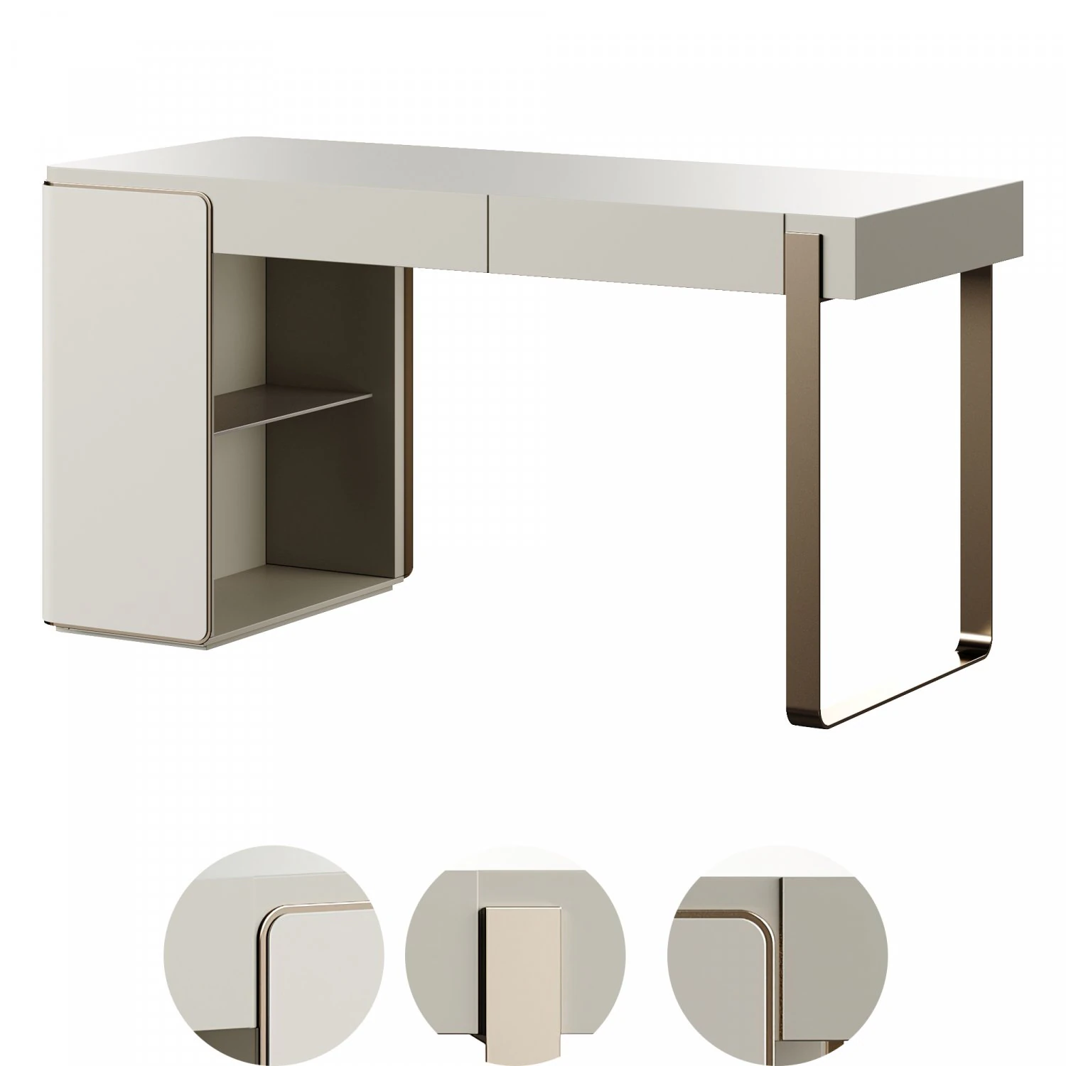 Fendi Icon Console Table 2023 3D Model .c4d .max .obj .3ds .fbx .stl .blend 