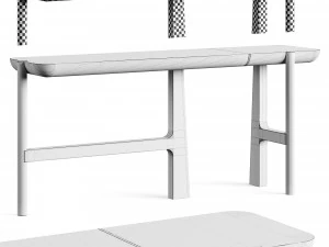 Atelier Tortil Land1 Land2 Console Mutenye 3D Model
