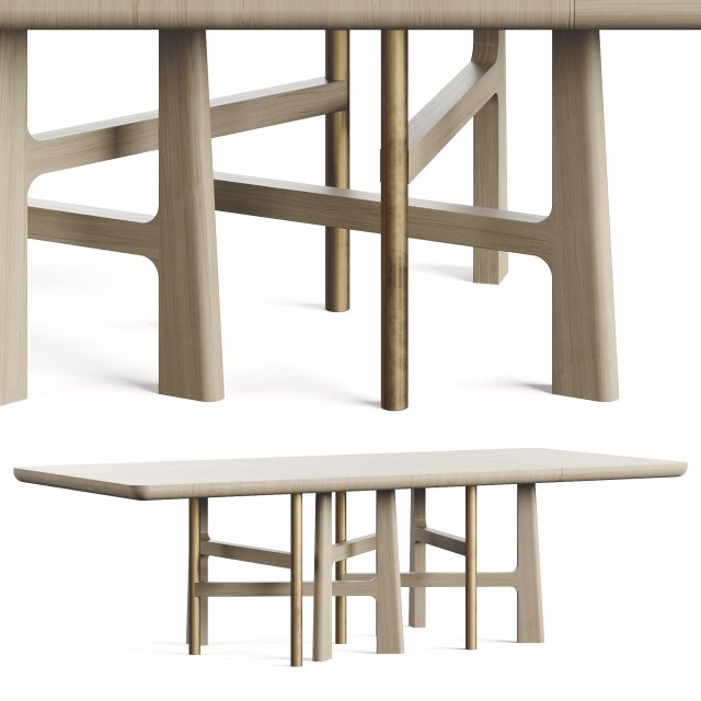 Atelier Tortil Wood I Table Modèle 3D .c4d .max .obj .3ds .fbx .stl .blend 