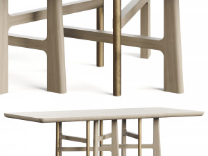 Atelier Tortil Wood I Table 3D Model