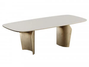 Bonaldo Flame Table Wood Top 3D Model