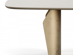 Bonaldo Flame Table Wood Top Modelo 3D