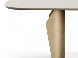 Bonaldo Flame Table Wood Top 3D Model