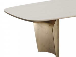 Bonaldo Flame Table Wood Top Modelo 3D