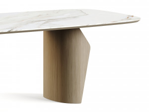 Bonaldo Flame Table Marble Top Modelo 3D