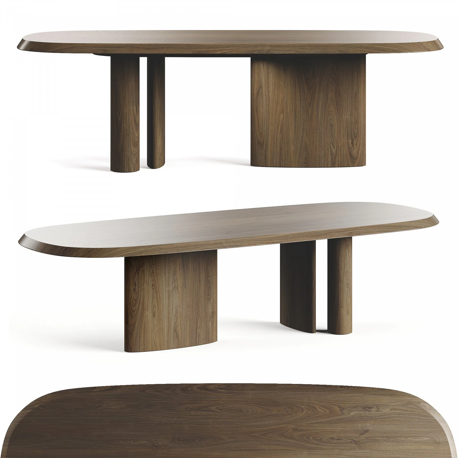 Bonaldo Padiglioni 2023 Dining Tables 3D Model .c4d .max .obj .3ds .fbx .stl .blend 