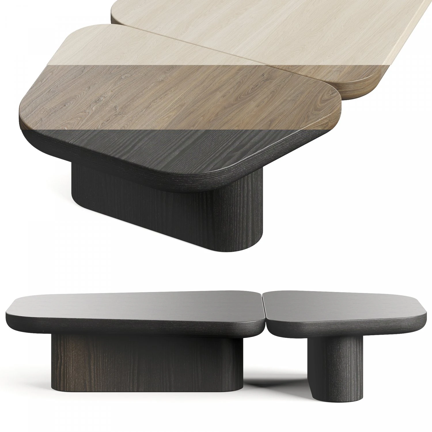 Secolo Pangea Coffee Table 3D Model .c4d .max .obj .3ds .fbx .stl .blend