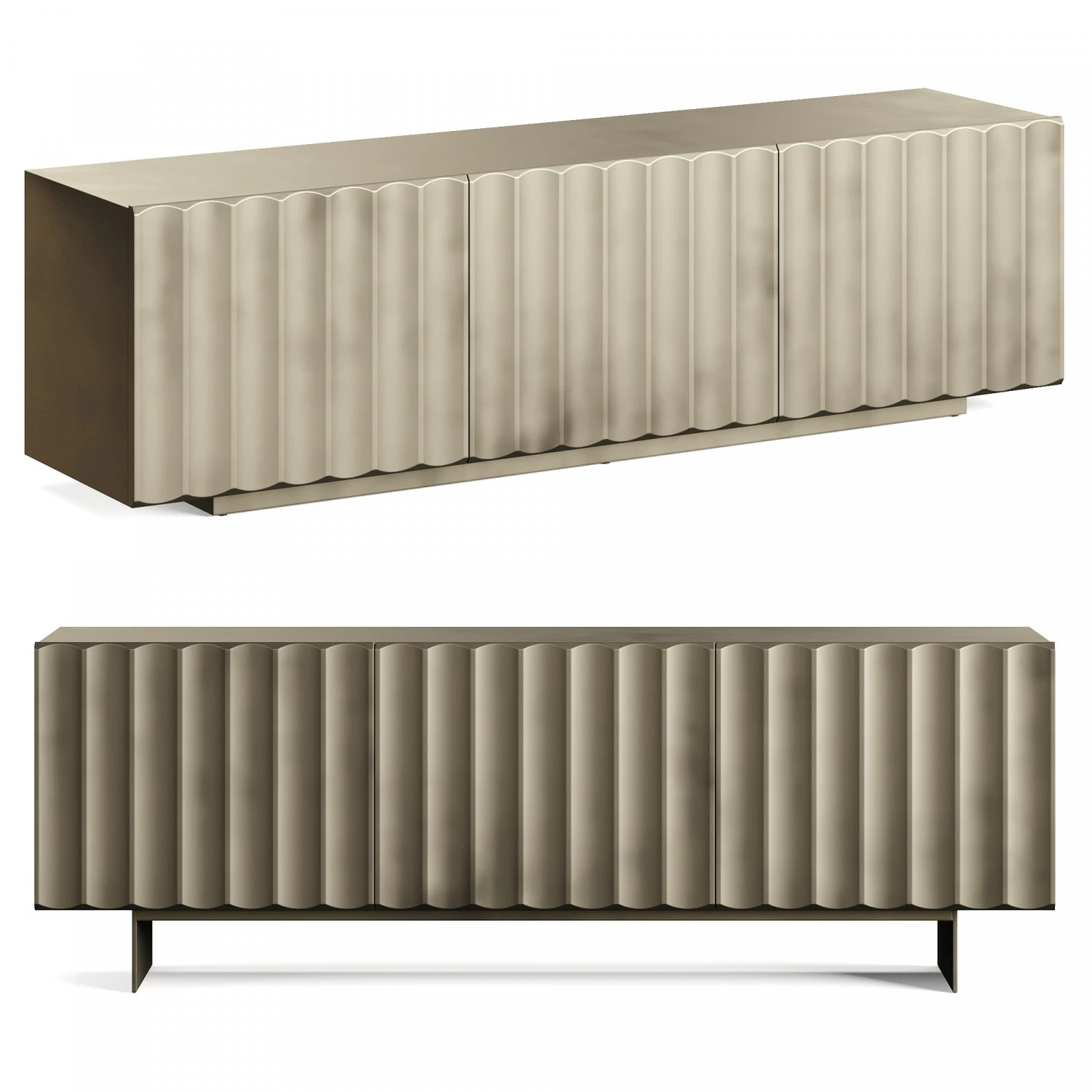 Bonaldo Dorian Sideboard 3D Model .c4d .max .obj .3ds .fbx .stl .blend 