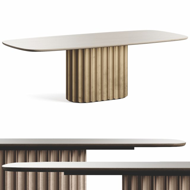 Bonaldo Dorian Dinner Table Modelo 3D .c4d .max .obj .3ds .fbx .stl .blend 