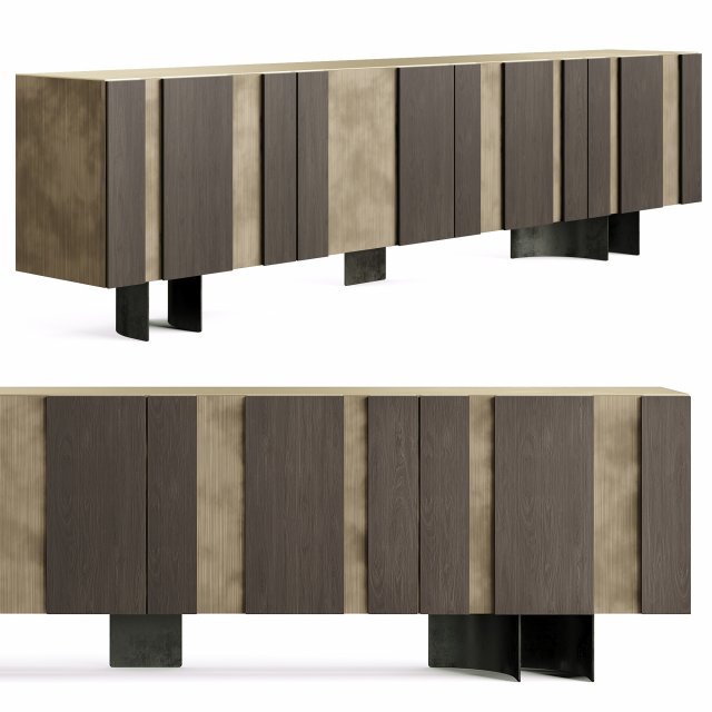 Cattelan Italia Amsterdam Sideboard 3D Модель .c4d .max .obj .3ds .fbx .stl .blend 