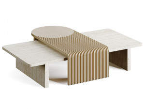 Dooq Stick And Stone Coffee Table Model 3D