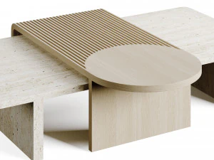 Dooq Stick And Stone Coffee Table 3D Model