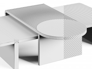 Dooq Stick And Stone Coffee Table Model 3D