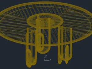 Laura Meroni Talento Round Dining Table 3D Model