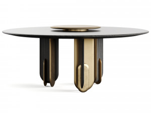 Laura Meroni Talento Round Dining Table 3D Modell
