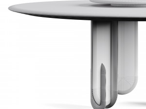 Laura Meroni Talento Round Dining Table 3D Modell