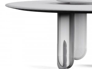 Laura Meroni Talento Round Dining Table 3D Model