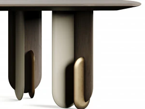 Laura Meroni Talento Square Dining Table 3D Model