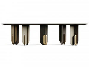Laura Meroni Talento Square Dining Table 3D Model