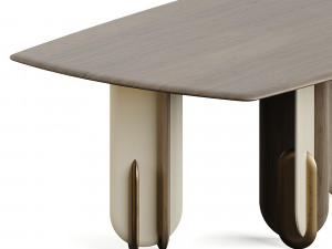 Laura Meroni Talento Square Dining Table 3D Model