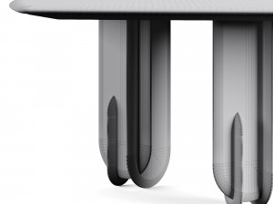 Laura Meroni Talento Square Dining Table 3D Model