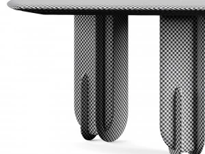 Laura Meroni Talento Square Dining Table 3D Model