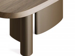Bonaldo Padiglioni Double Material Dining Table 3D Model