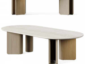 Arhaus Jaira Coffee Oval Table 3D Model
