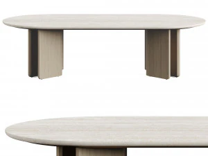 Arhaus Jaira Coffee Oval Table 3D Model