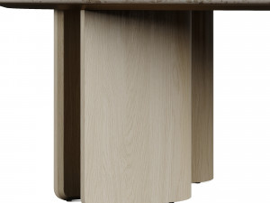 Arhaus Jaira Coffee Oval Table 3D Model