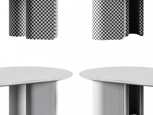 Arhaus Jaira Coffee Oval Table 3D Model
