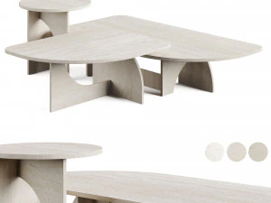 Gallotti Radice Selce Coffee Table GallottiRadice 3D Model
