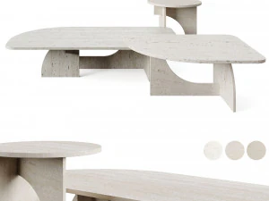 Gallotti Radice Selce Coffee Table GallottiRadice 3D Model