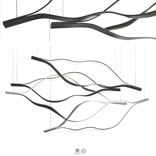HENGE07 TAPE LIGHT LEAF MIXED 3D Model .c4d .max .obj .3ds .fbx .stl .blend 