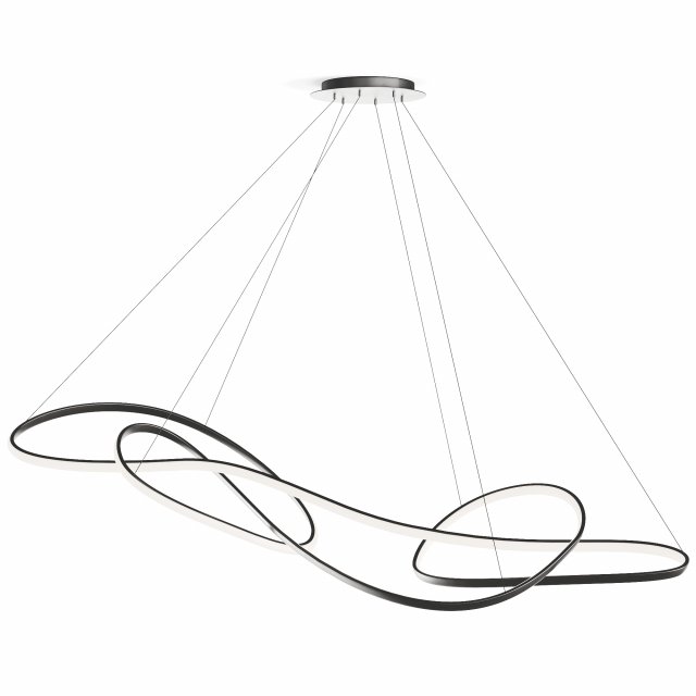 Heals Ribbon LED Pendant Lamp XL4 3D Model .c4d .max .obj .3ds .fbx .lwo .lw .lws