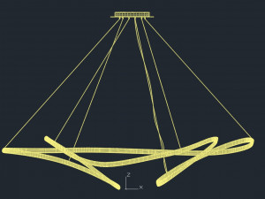 Heals Ribbon LED Pendant Lamp XL3 Modelo 3D