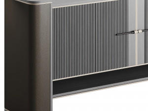 Frato BUENOS AIRES 2023 Black Sideboard 3D Model