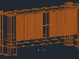 Frato BUENOS AIRES 2023 Black Sideboard 3D Model