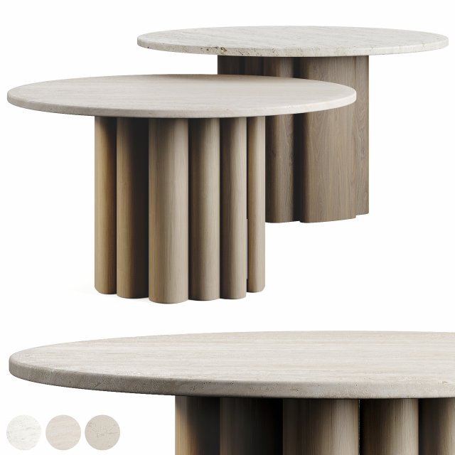 Sixpenny Enzo Dining Table 3Dモデル .c4d .max .obj .3ds .fbx .stl .blend 