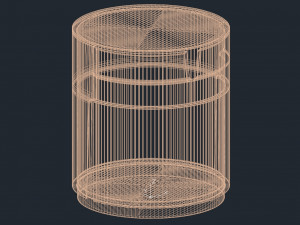 Porada Tylsa Night 54 Bedside Table Model 3D