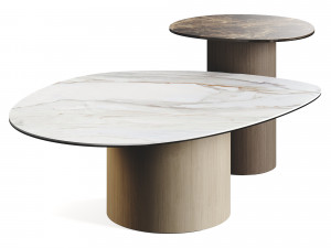 Calligaris Mushroom Coffee TopTables Marble 3D Model
