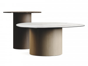 Calligaris Mushroom Coffee TopTables Marble 3D Model