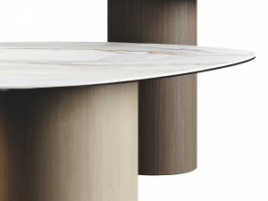 Calligaris Mushroom Coffee TopTables Marble 3D Model