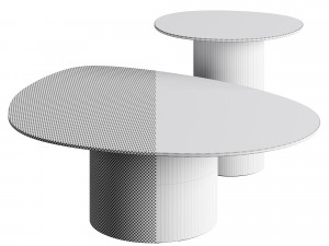 Calligaris Mushroom Coffee TopTables Marble 3D Model