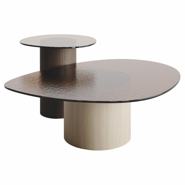 Calligaris Mushroom Coffee TopTables Glass Modelo 3D .c4d .max .obj .3ds .fbx .stl .blend 