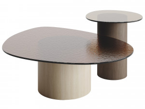 Calligaris Mushroom Coffee TopTables Glass Modelo 3D
