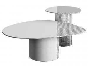 Calligaris Mushroom Coffee TopTables Glass Modelo 3D