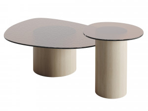 Calligaris Mushroom Coffee TopTables Glass Modelo 3D